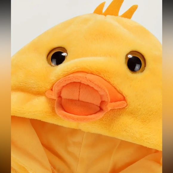 Super soft and fluffy yellow duckling costume 2T - Picture 3 of 11